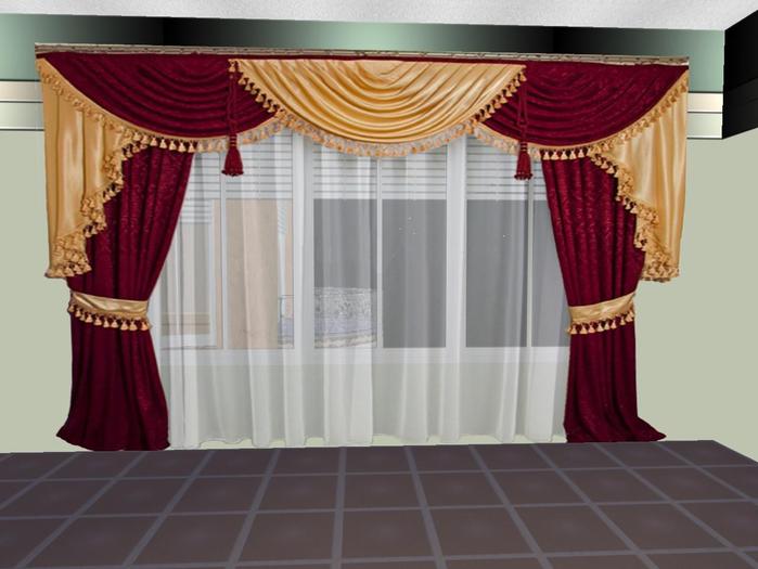 Curtain_Polonez bordo