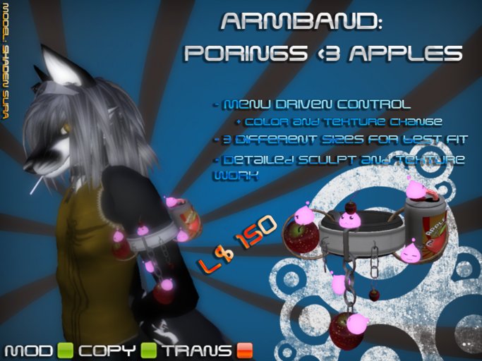 [SA] Armband: Poring <3 Apples 