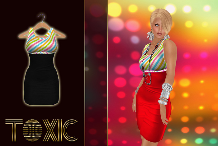 *TOXIC* Felisha Dress BLACK MESH