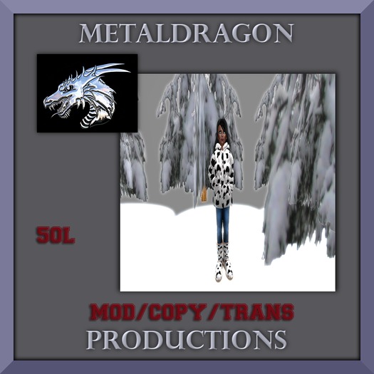 Cow Hide Girls Winter Set