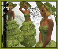 Ecarlate - Dress Green Lace / Robe Vert dentelle - Tonya Long