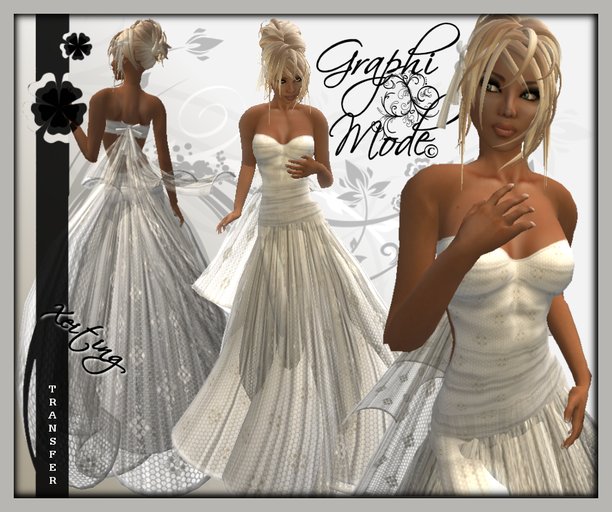 Ecarlate - Dress White Formal / Robe Blanc Long - Xeiting