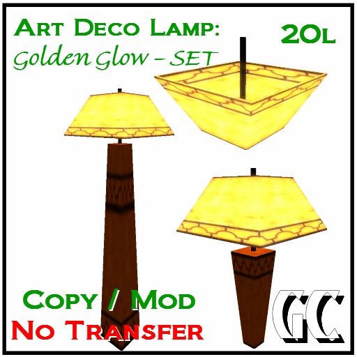 Craftsman / Art Deco Lamp Set