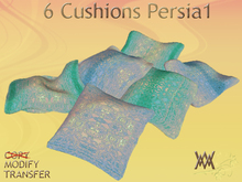 6 cushions, Persia1 by Wild Motley