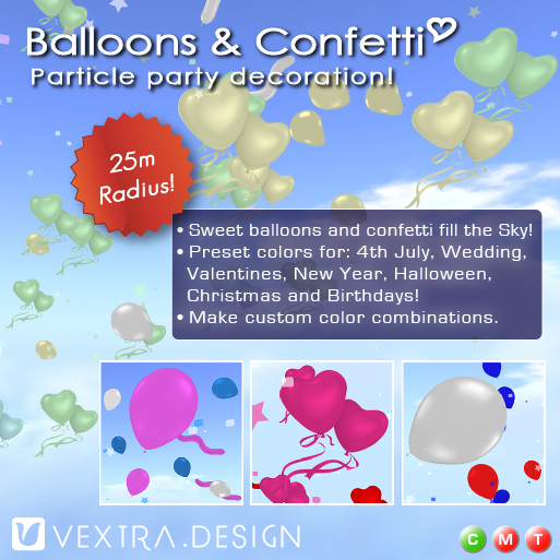 ❤ Particle Balloons and Confetti ~ Party Decoration! ❤