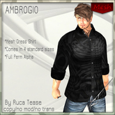 AMBROGIO  mesh dress shirt