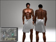 M-Creations Wrapped *MESH* Towel White (BOXED)