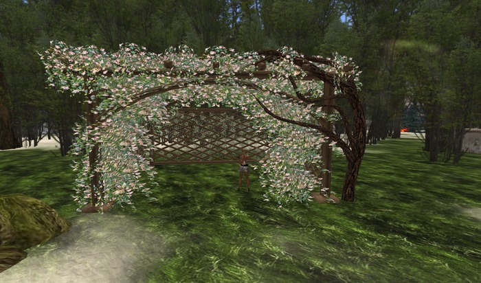G^G pergolato fiori pesco