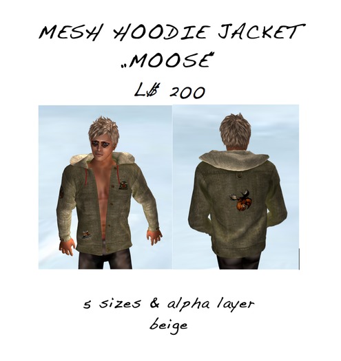 Mesh Hoodie Jacket "Moose"