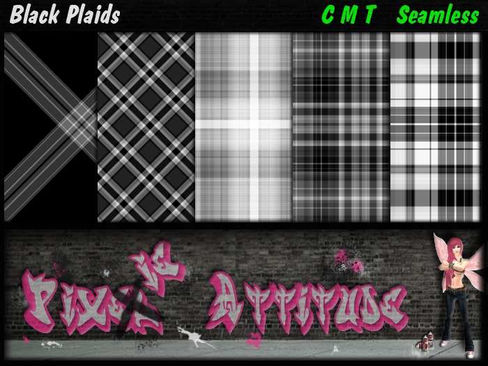Black Plaids - Textures