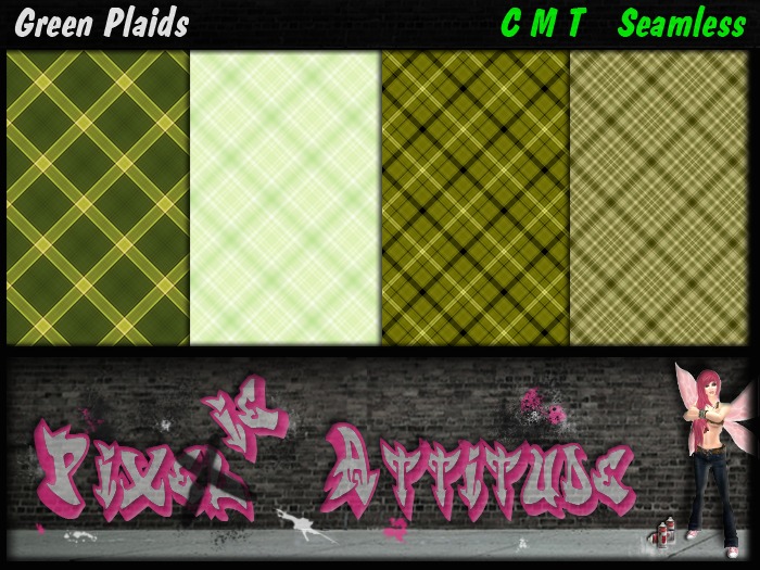 Green Plaids - Textures