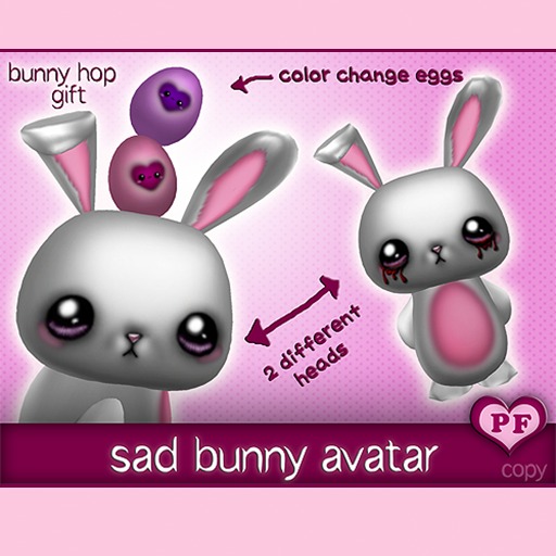 [PF] Sad Bunny Avatar (Normal+Bloody)
