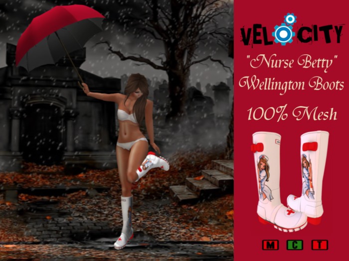 VELOCITY Nurse Betty Wellingtons