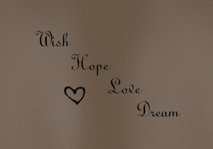 Jessica's Decals -  Wish, Hope...