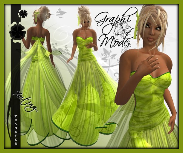 Ecarlate - Dress Green Formal / Robe Verte Long - Xeiting