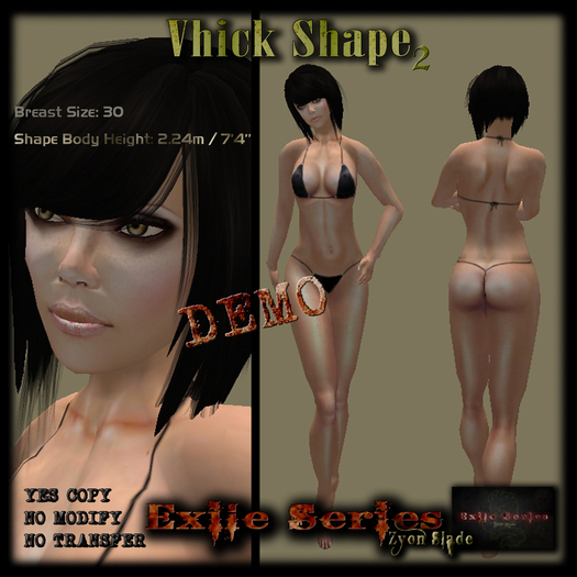 [Exile Series] *Vhick Shape* DEMO (Breast 30)(Height 2.24m/7'4)
