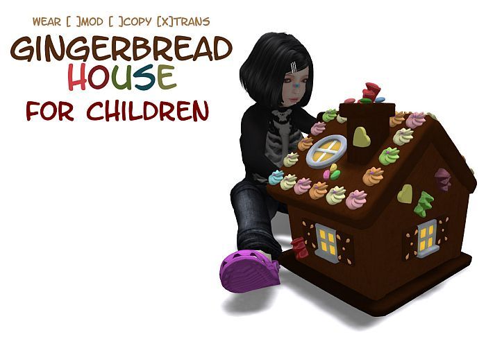Gingerbread house (wear) child pose