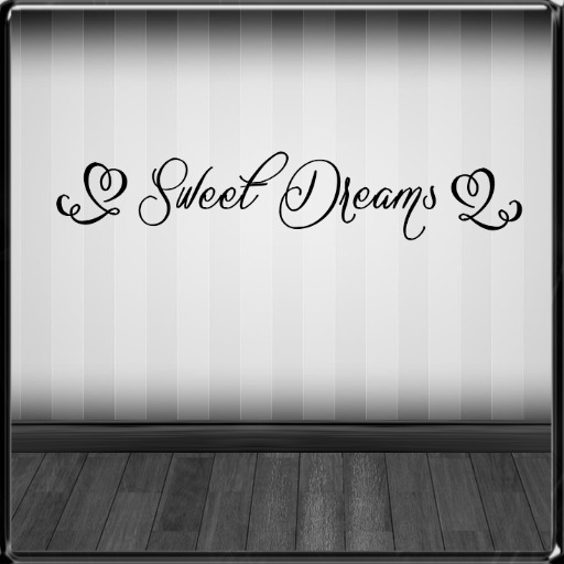 *~LT~* Sweet Dreams {Black} Wall Art Decal