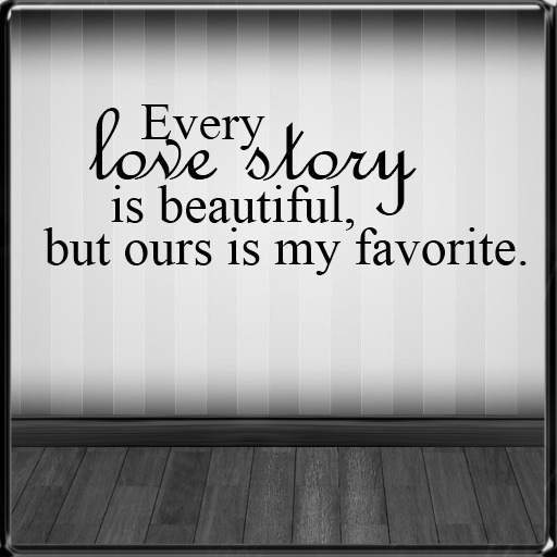 *~LT~* Love Story Wall Art Decal