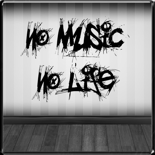 Second Life Marketplace Lt No Music No Life Wall Art Decal