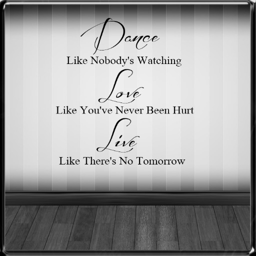 *~LT~* Dance/Love/Live Wall Art Decal