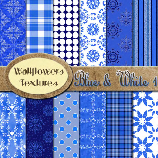 *Wallflowers* Blue & White