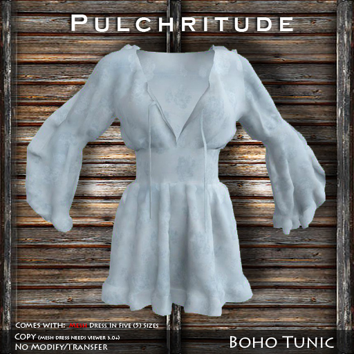 Pulchritude - Boho Tunic (Blue)