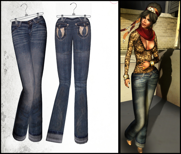 :[strip'd]: Low Rise Jeans [Light]