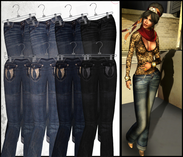 :[strip'd]: Low Rise Jeans [FATPACK]