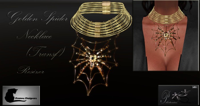 Golden Spider Necklace box