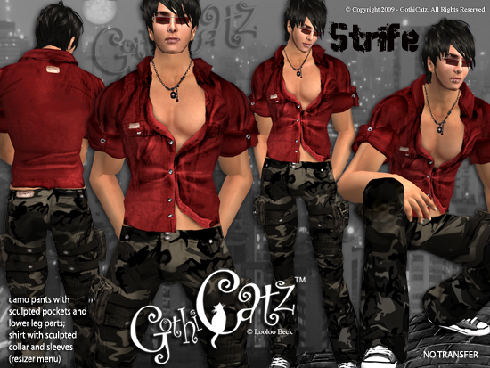 >>GothiCatz<< Strife (male)