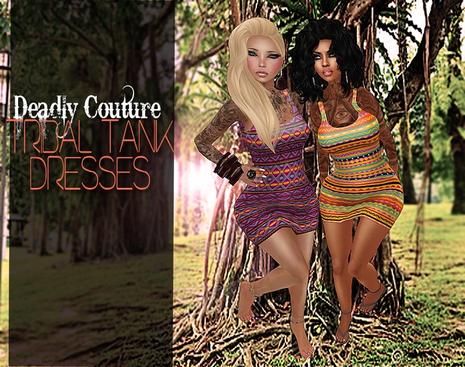 Colorful Tribal Dress - YELLOW