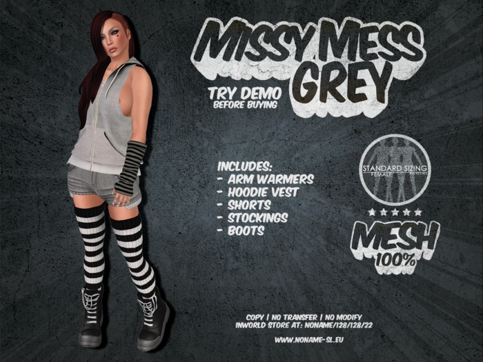 [nn] Missy Mess - Grey