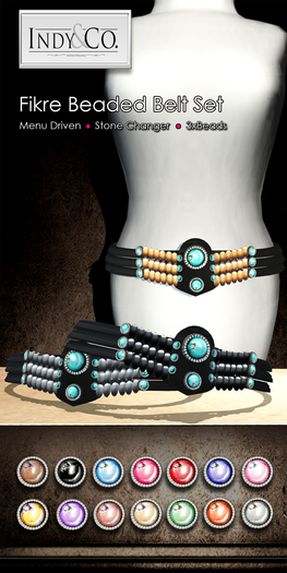 Indy&Co.: Fikre Beaded Multi Belt Set  