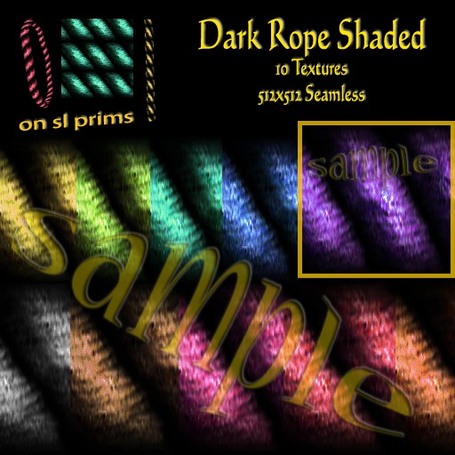 10 seamless dark rope textures