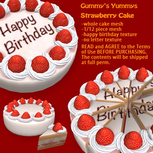 Gummy's Yummys - Strawberry Cake