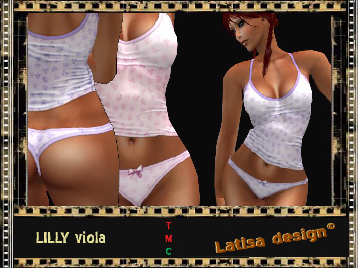 Lilly viola underwear set
