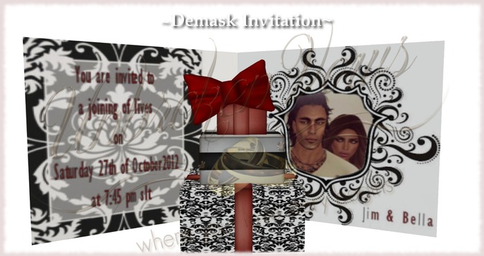 Demask Invitation (boxed)