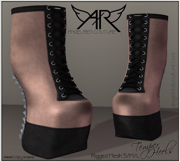 AngelRED - MESH Temper Heels [Biege]