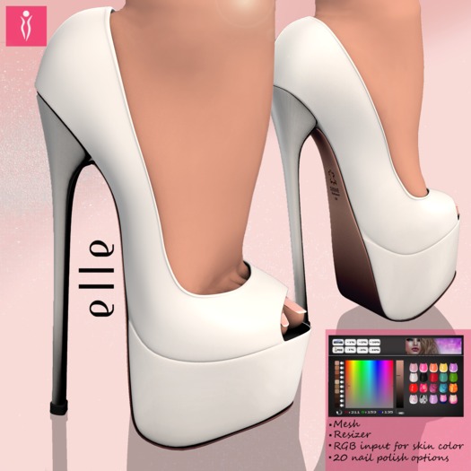 **SHINE** Mesh Elle UltraPlatform/White 
