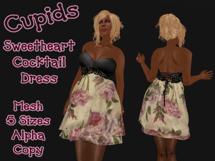 Mesh_ Sweetheart Dress Sweet Rose