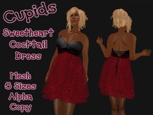 Mesh_ Sweetheart Dress Rock Star Red