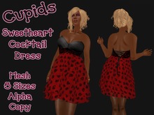 Mesh_ Sweetheart Dress Safari Red