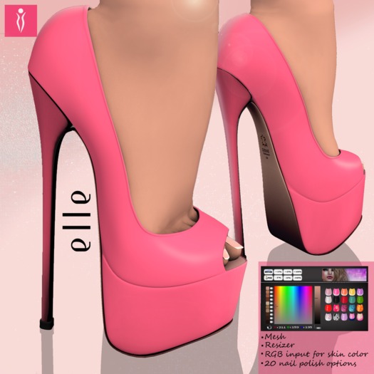 **SHINE** Mesh Elle UltraPlatform/BabyPink