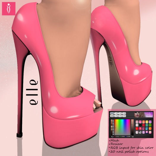 **SHINE** Mesh Elle UltraPlatform/BabyPink Gloss