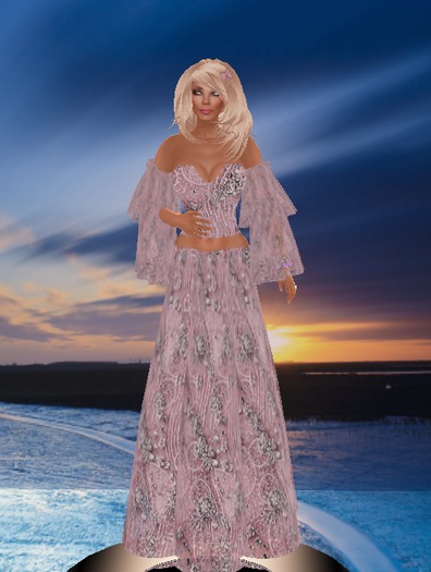 A***Sorrell's Christmas Pink Candy Gown Gown 