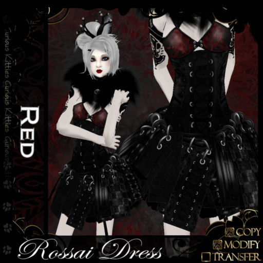 =^.^= Curious Kitties - Rossai Dress - Red