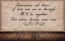 Somewhere Out There Wall Stencil