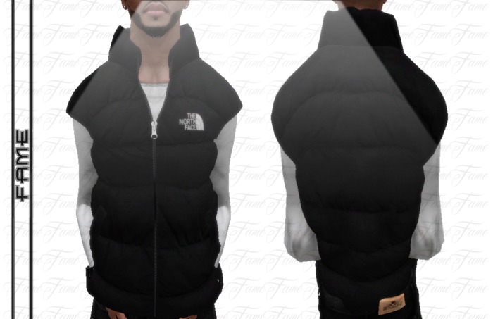 ---::[[F A M E]]::--NorthFace[Blk][PaddedVest-Men]-Mesh