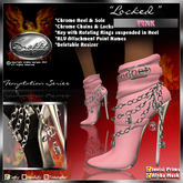 !Drakke! "Locked" Ankle Boots (Pink) ~ (works with All Viewers, Includes Alpha Masks & Invisi Prims)
